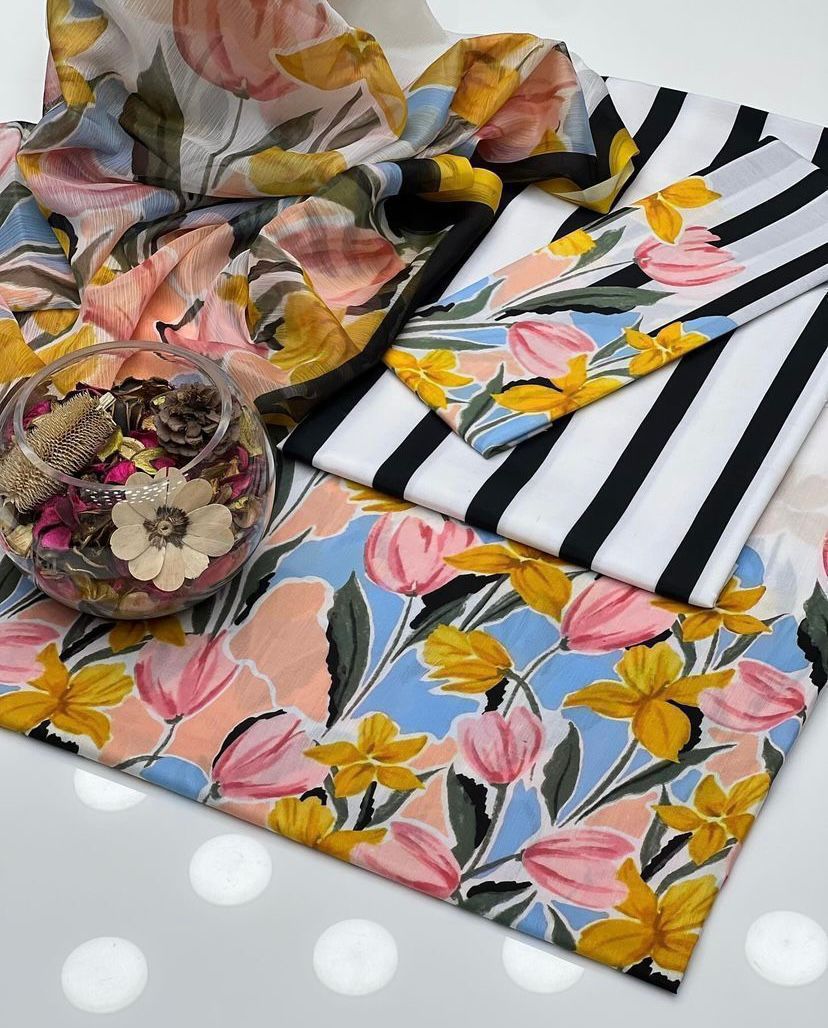 Premium Quality SELF Swiss Jacquard Lawn Fabric