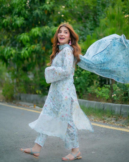 Daman Embroidery, Sleeves Printed Sleeves Full Heavy Embroidery Patch | SUMMER COLLECTION 2025