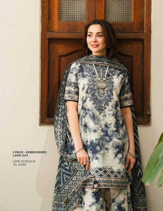 3 Piece - Embroidered Lawn Suit